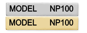 NP100 - SINGLE LINE NAMEPLATE