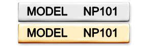 NP101 - SINGLE LINE NAMEPLATE